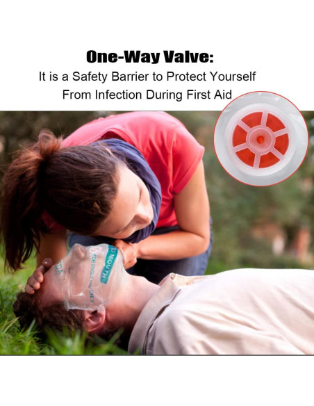 50 Máscaras de Escudo Facial CPR Aoutacc - Kit de Emergencia