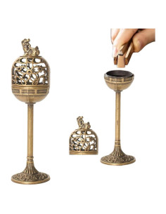 Quemador de Incienso OULIGET Alto de Bronce 11.5cm