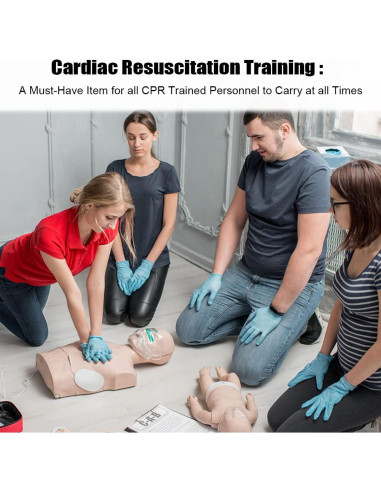 50 Máscaras de Escudo Facial CPR Aoutacc - Kit de Emergencia