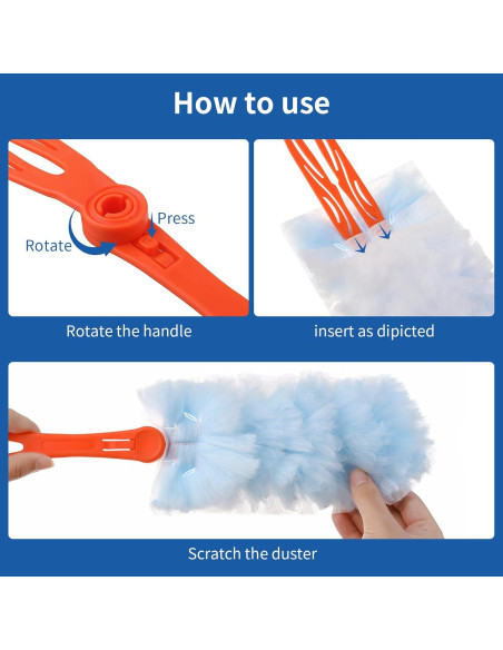 Kit de Recargas Plumero Microfibra 20 Piezas Qaestfy 14"