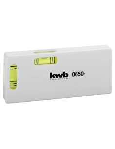 Nivel de Burbuja Mini KWB 10 cm Horizontal y Vertical Blanco