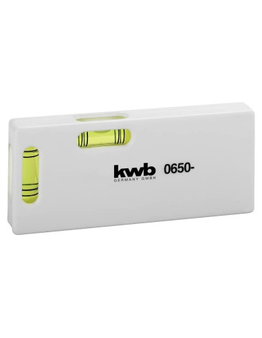 Nivel de Burbuja Mini KWB 10 cm Horizontal y Vertical Blanco