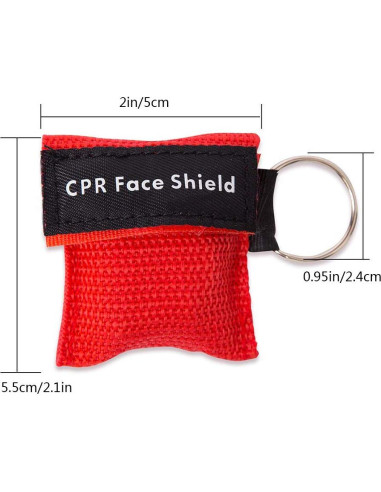 50 Máscaras de Escudo Facial CPR Aoutacc - Kit de Emergencia