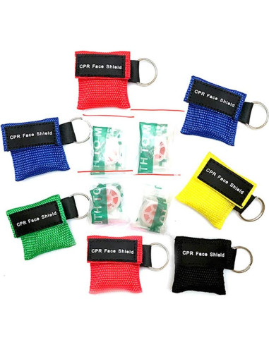 50 Máscaras de Escudo Facial CPR Aoutacc - Kit de Emergencia