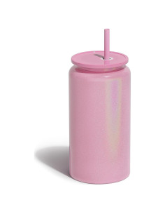 Taza de acero inoxidable UIRZOTN 16oz rosa brillante sublimable