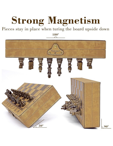 Juego de Ajedrez Magnético 15 Pulgadas Bucher&Rossini