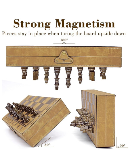 Juego de Ajedrez Magnético 15 Pulgadas Bucher&Rossini