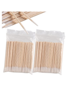 200 Bastoncillos de Algodón Preciso Sotong - Palitos de Madera