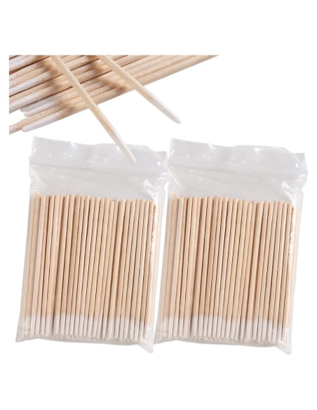 200 Bastoncillos de Algodón Preciso Sotong - Palitos de Madera