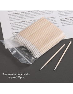 200 Bastoncillos de Algodón Preciso Sotong - Palitos de Madera 2