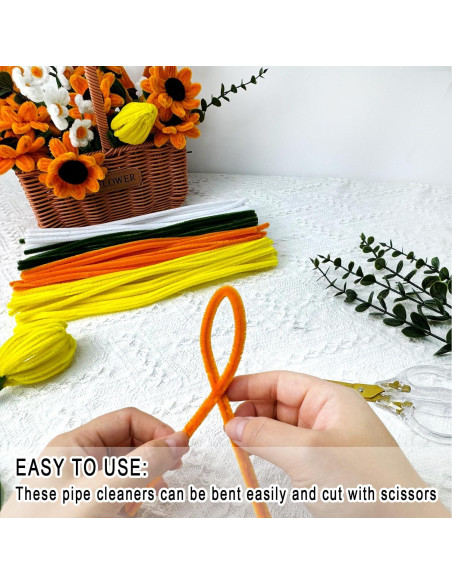 Kit de Manualidades Morcheiong 480 Piezas Flores DIY Verde Amarillo