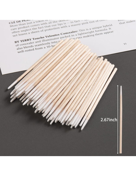 200 Bastoncillos de Algodón Preciso Sotong - Palitos de Madera