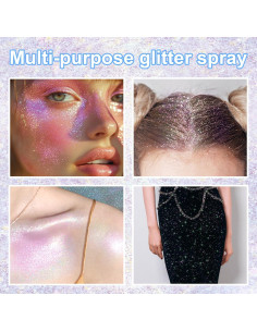 Spray de Brillo Corporal Gadmlury 32g Rosa Brillante 2