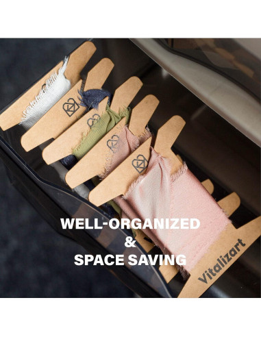 Organizador de Cinta Vitalizart 50 Piezas Cartón 8.5x10cm