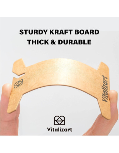 Organizador de Cinta Vitalizart 50 Piezas Cartón 8.5x10cm