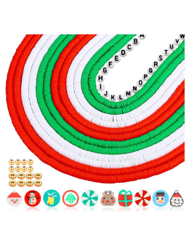 Kit de Cuentas de Arcilla Navideña JMUQ 5200pcs 6mm