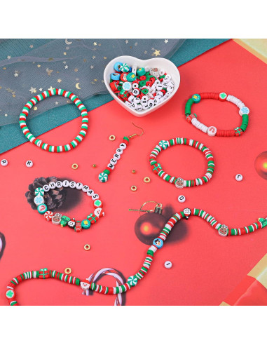 Kit de Cuentas de Arcilla Navideña JMUQ 5200pcs 6mm