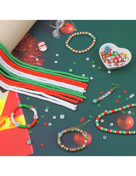 Kit de Cuentas de Arcilla Navideña JMUQ 5200pcs 6mm