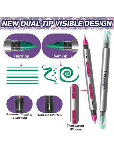 Kit de Tatuaje Temporal K KERNOWO - 18 Marcadores Resistentes al Agua 2