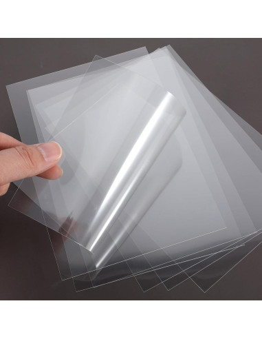 50 Hojas de Acetato Transparente EupHHonycs 16x11 cm para Manualidades