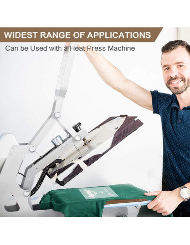 Kit de Prensa Térmica 9 Piezas Geila - Almohadillas y Reglas