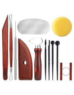 Kit de Herramientas de Cerámica 12PCS Thyrflen para Esculpir