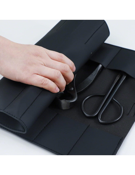 Funda de Herramientas de Bonsai Wazakura 16 Bolsillos Cuero PU