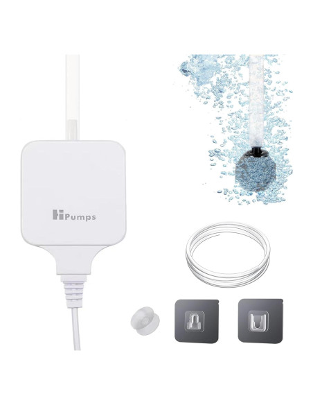 Mini Bomba de Aire Hpumps para Acuario 1.5W hasta 56.78L