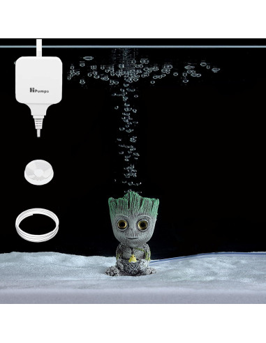 Mini Bomba de Aire Hpumps para Acuario 1.5W hasta 56.78L