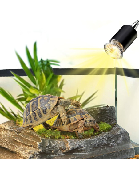 Lámpara de Calor UVA UVB para Reptiles WaazoRep con Temporizador