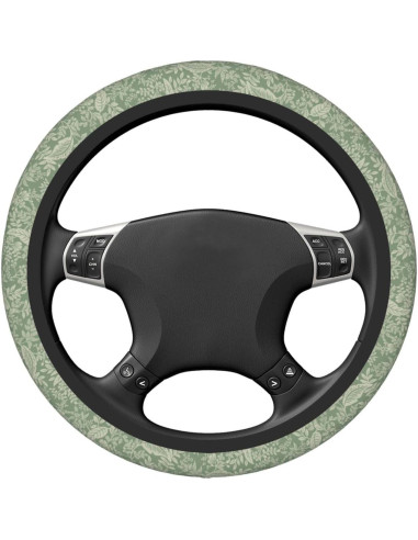 Cubierta de Volante Floral Verde Salvia PMS854AZ Universal 37-38 cm