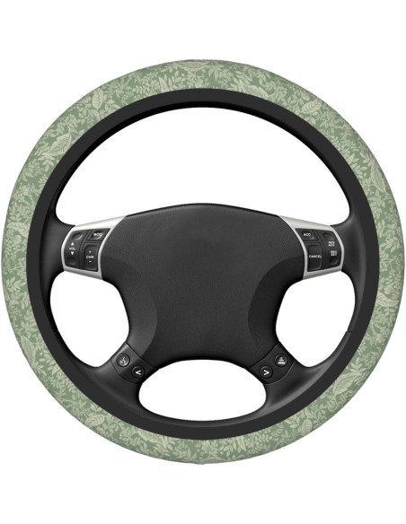 Cubierta de Volante Floral Verde Salvia PMS854AZ Universal 37-38 cm