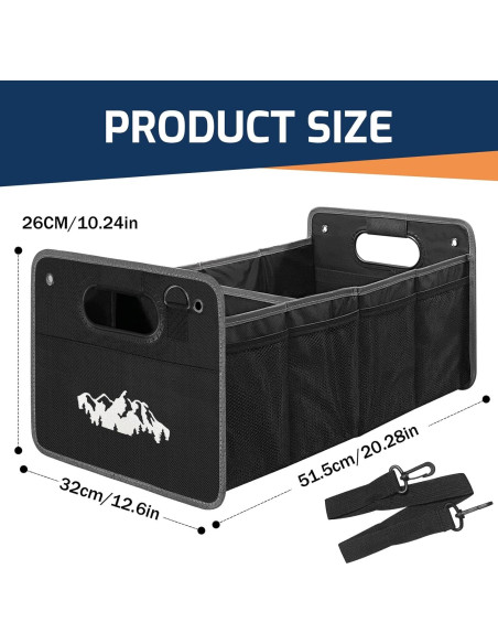 Organizador de Maletero JHGFVC para Subaru Blanco 51.3x31.8x25.9cm