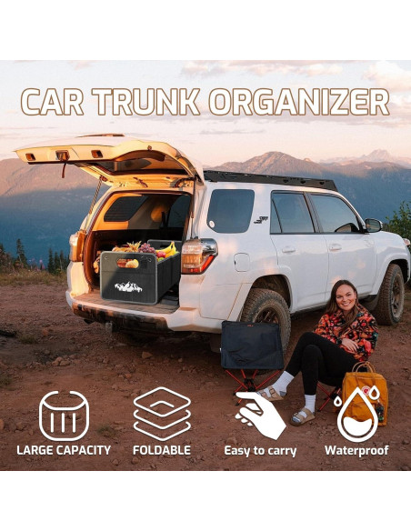 Organizador de Maletero JHGFVC para Subaru Blanco 51.3x31.8x25.9cm