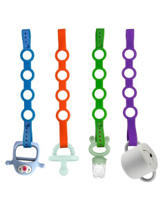 4 Correas de Seguridad de Silicona para Bebés y Niños