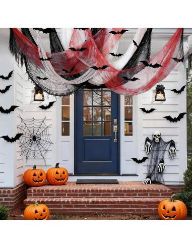 9 Paneles Tela Espeluznante Halloween QINYIER 182.88x76.2cm