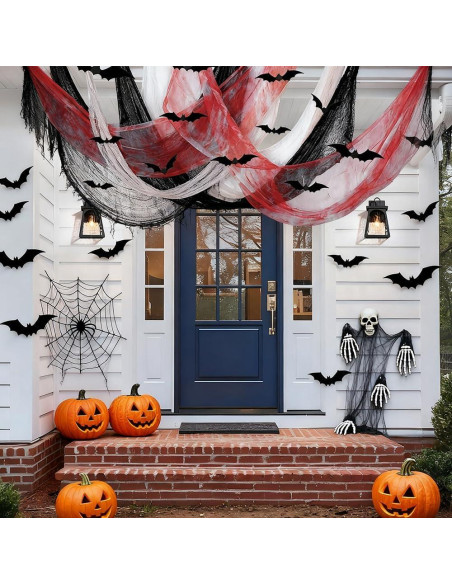 9 Paneles Tela Espeluznante Halloween QINYIER 182.88x76.2cm