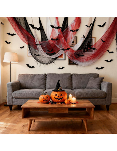 9 Paneles Tela Espeluznante Halloween QINYIER 182.88x76.2cm