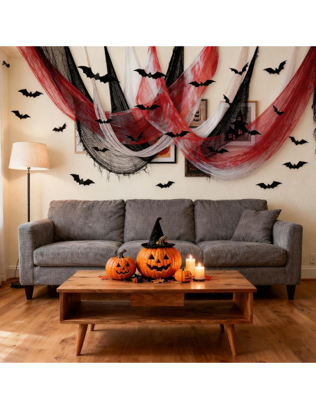 9 Paneles Tela Espeluznante Halloween QINYIER 182.88x76.2cm