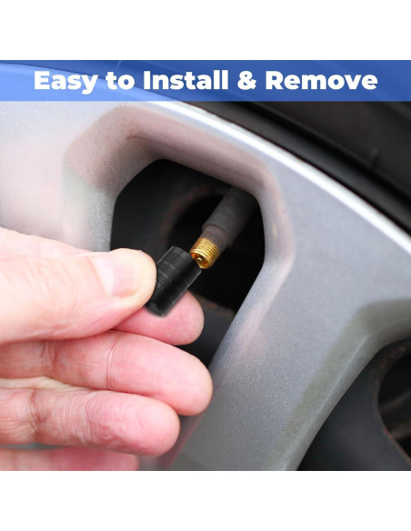 12 Tapones de Válvula de Neumático BFXM Universales Negros