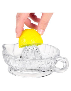 Exprimidor de Limón de Vidrio DCQRY 17x7 cm para Cítricos