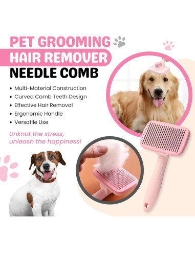 Kit de Aseo para Mascotas Toy Poodle Lady - 9 Piezas Rosa