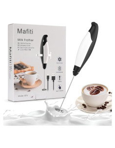 Batidor de Leche Eléctrico Mafiti 500ml Acero Inoxidable