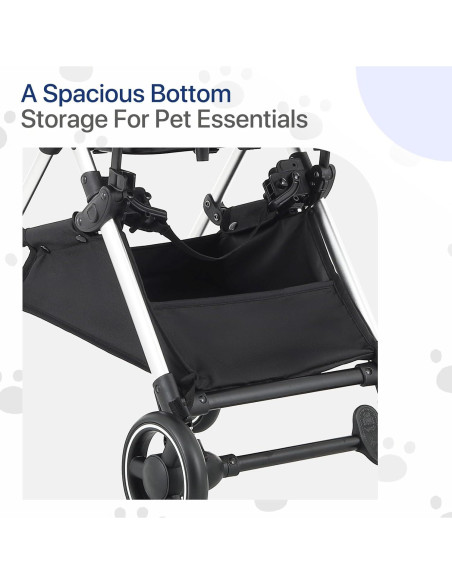 Carrito para Mascotas MIRAMINGLE 3-en-1 Plegable Rosa