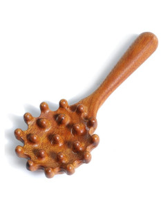 Herramienta de Masaje Gua Sha OULIGET - Peine de Sándalo 2.54cm
