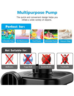 Bomba de Aire Eléctrica Motorenbau 110-120V con 3 Boquillas 2