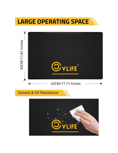 Kit de limpieza de armas CVLIFE con alfombrilla y suministros