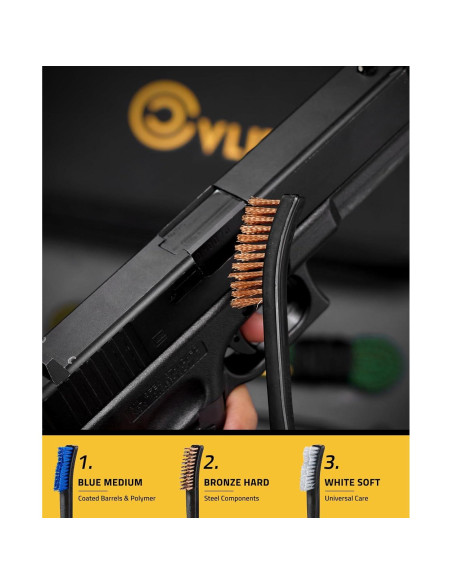 Kit de limpieza de armas CVLIFE con alfombrilla y suministros