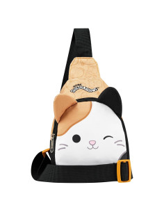 Bolso Cruzado Squishmallows Gato Kawaii 22x15x7 cm