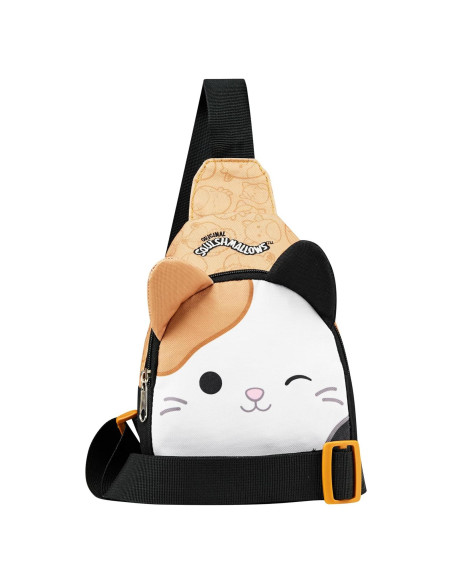 Bolso Cruzado Squishmallows Gato Kawaii 22x15x7 cm